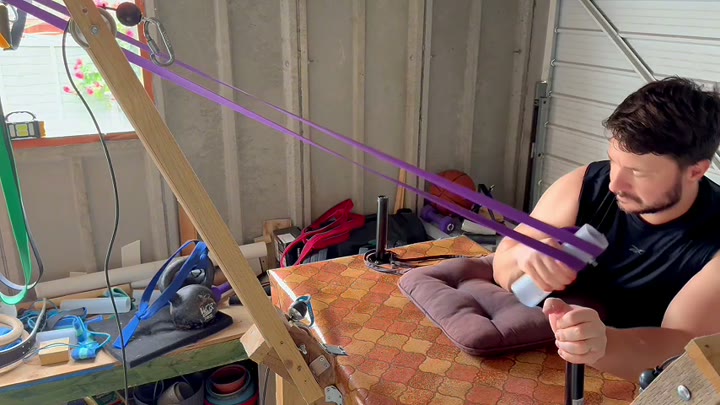 Pronation Curls with Resistance Band Handle