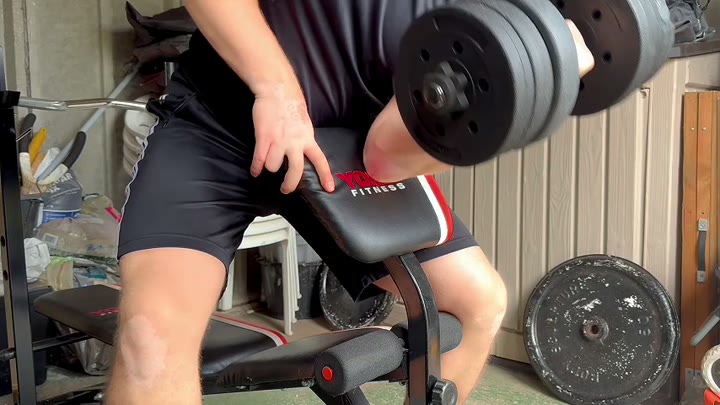 Scott Bench Bicep Curls for Armwrestling