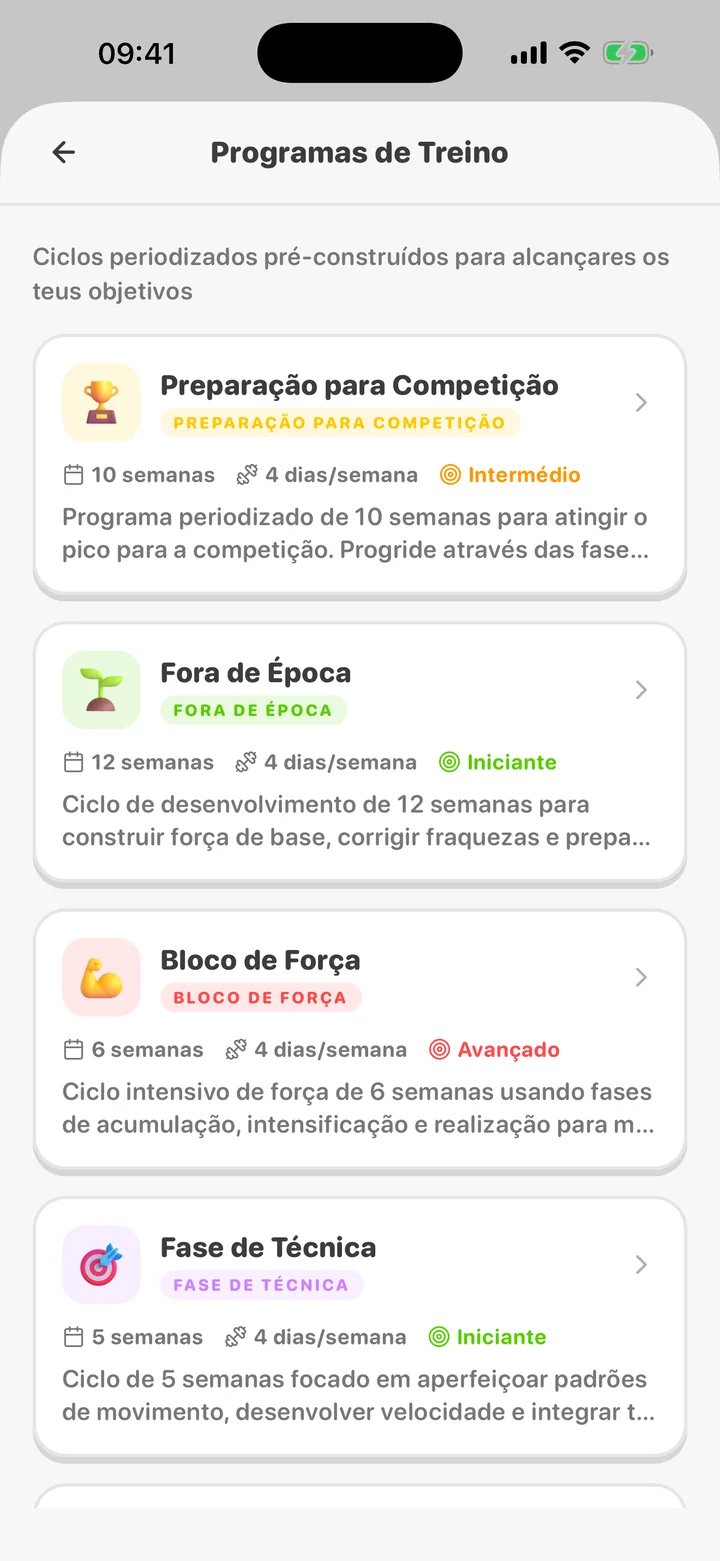 Programas de treino do ArmProgress feitos para lutadores