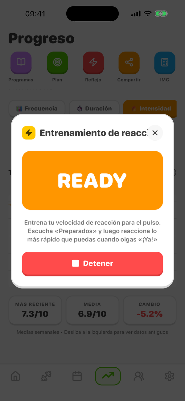 Entrenamiento de reacción