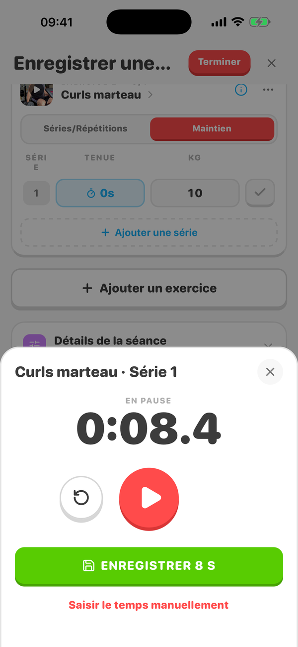 Chrono de maintien